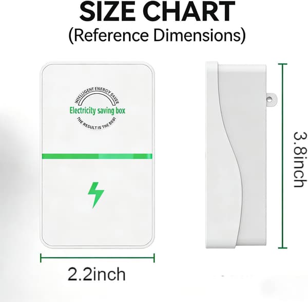 Plug-in strømbokssparer, Elsparbox, 2026 Energisparende enhet for hjem/kontor (2)