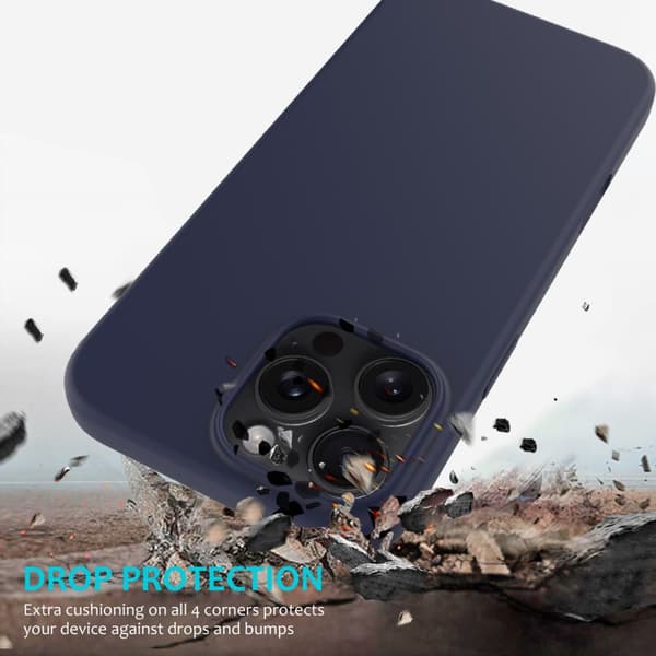 Silikondeksel iPhone 16 Pro Max Midnattsblå