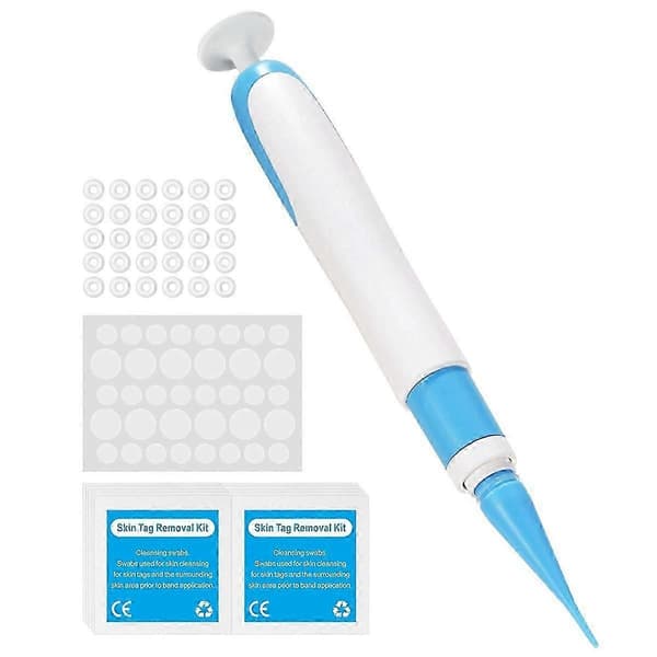 Sæt til fjernelse af hudflapper Smertefri pen til fjernelse af hudflapper Enkel enhed til fjernelse af hudflapper Fjerner 4mm-9mm hudflapper