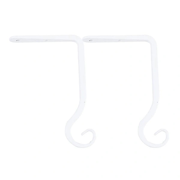 2 blomformade krokar i metall