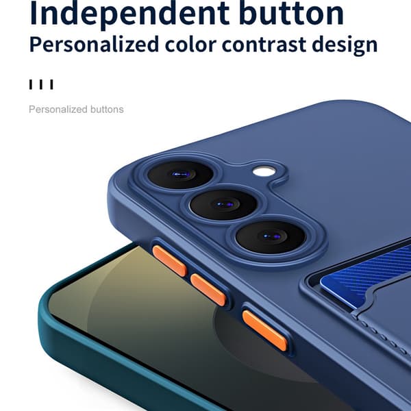 Fleksibelt TPU-kortholderetui til Samsung Galaxy S26 - Sort Sort