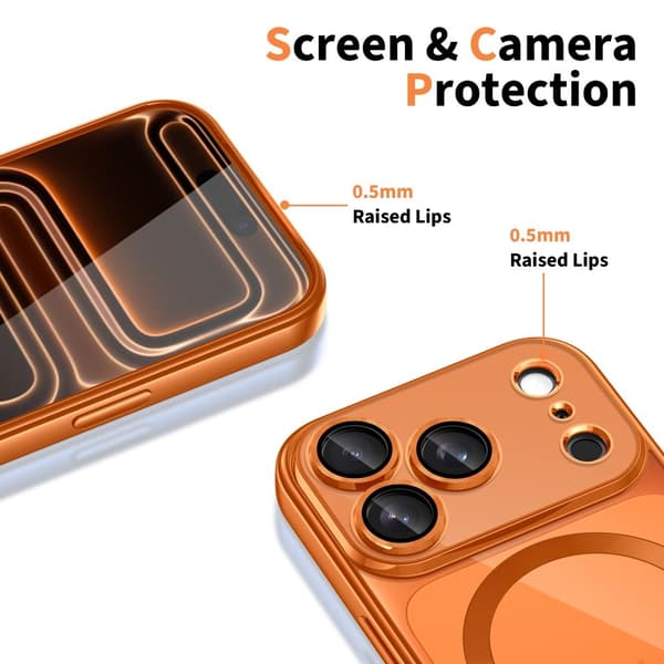 Tech-Protect iPhone 17 Pro-deksel MagSafe MagFlex Cosmic Orange