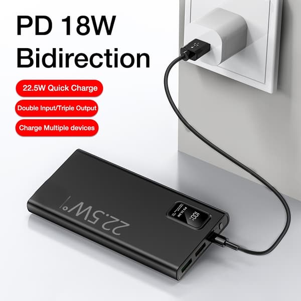 SiGN Super Powerbank 20000mAh, 22.5W - Sort
