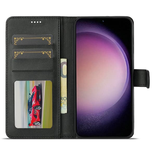 LC.IMEEKE Samsung Galaxy S25 Plus Svart Plånboksfodral