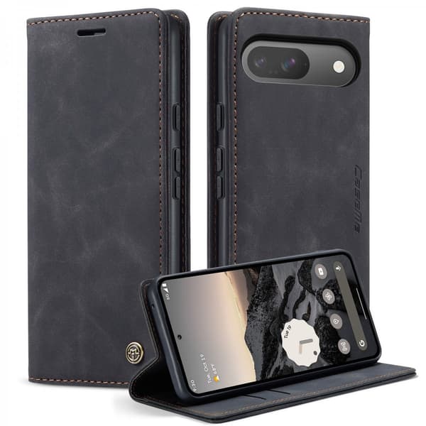 CaseMe Slim lompakkokotelo Google Pixel 10 Pro musta