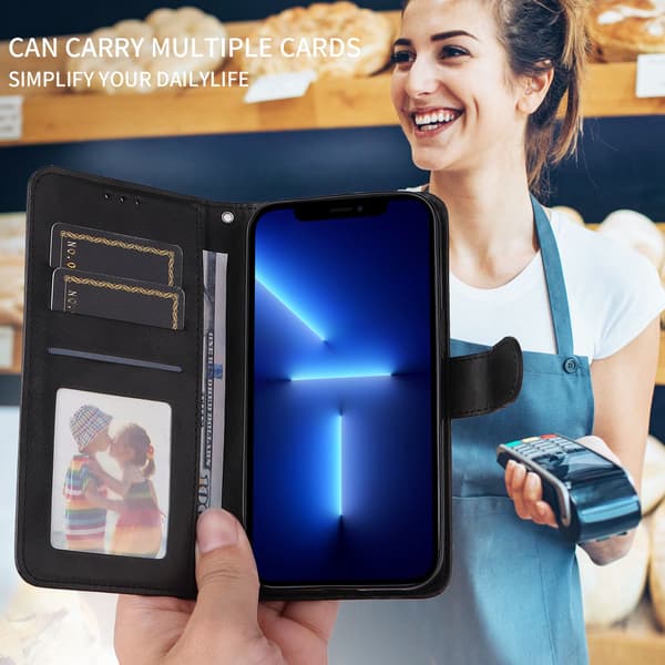 PU læderpung-etui til Xiaomi 17 - Flere farver Sort