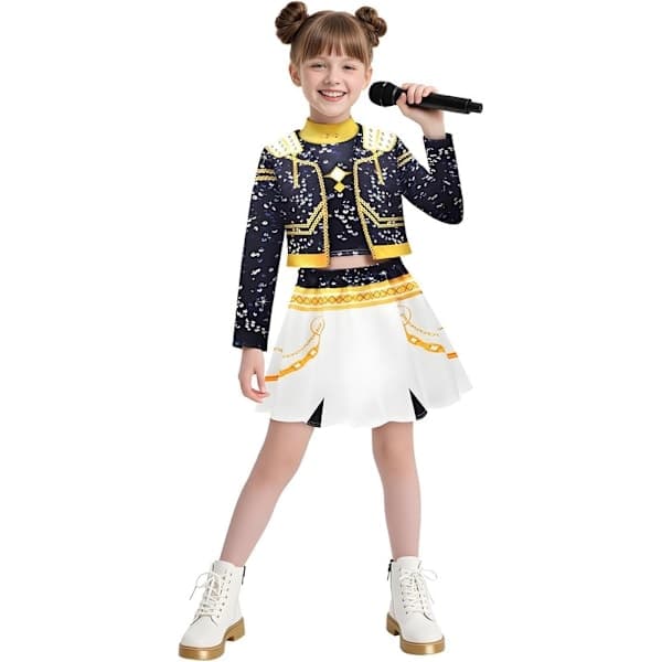 2025 Devil Hunter K-Pop Kostume | Halloween Kostume til Piger Cosplay, 150cm, Størrelse 150, 4 Dele, 3-Delt Sæt ...
