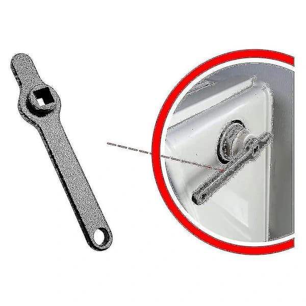 Eksosknapp, varmeelementknapp, firkantet knapp, radiatorventilasjonshåndtak
