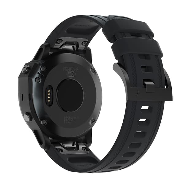 Urrem til Fenix 7S/6S/5S, Instinct 2s 20 mm Sort Sort