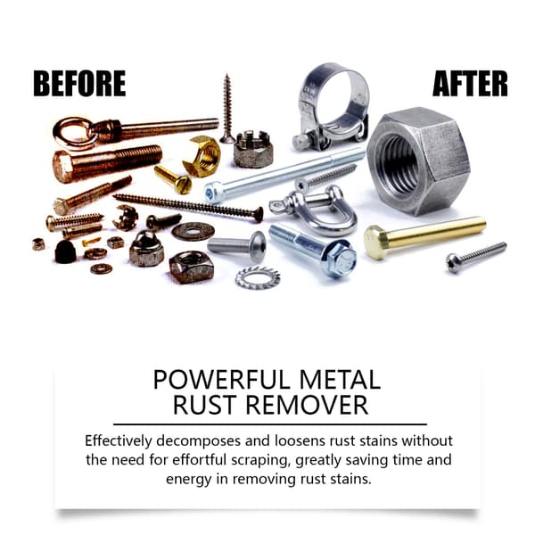 Metal rustfjerner, bilmalingrens, dæk rustfjerner, renoveringsmiddel, rustfjerner og balsam.
