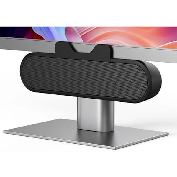 Mini bærbar højttaler / soundbar, 10 watt, USB-interface, kompatibel med bærbare computere, sort.
