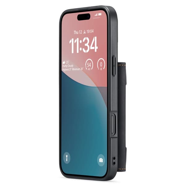 DG.MING 2 i 1 Magnetisk Kortlomme Etui iPhone 16 Sort