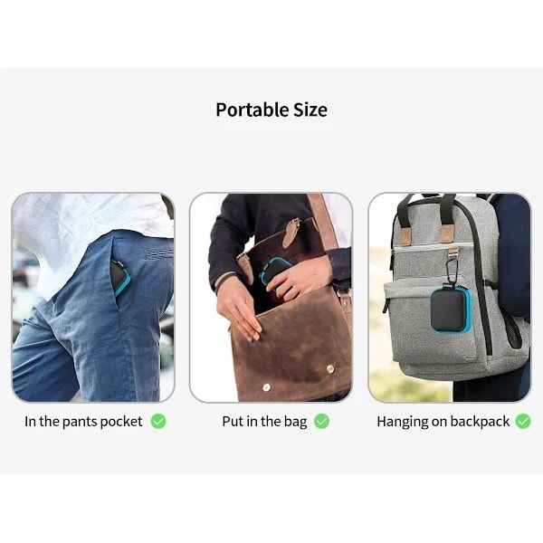 Hörlursförvaringsfodral, [2-pack] Bärbart miniförvaringsfodral för hörlurar