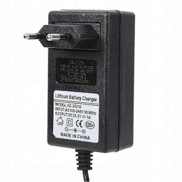 25.2V Oplader til massagepistol, strømadapter til elektrisk massager