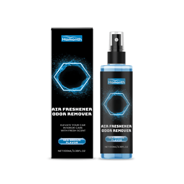 Bilduftfrisker med havduft, bilduftfjerner, lugtfjernende spray til hjemmebrug.