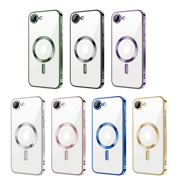 iPhone 16e-deksel - Metallmateriale, magnetisk design, slankt og lett - Rose Pink