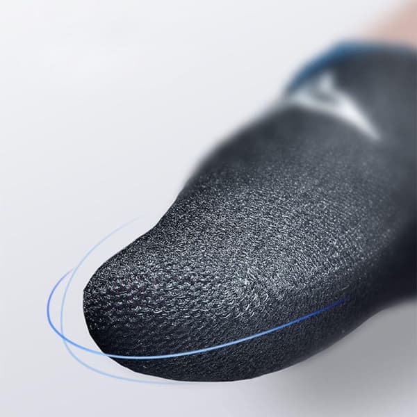 4-pak - Fingerbeskyttelse med touchfunktion - Mobilgaming Sort