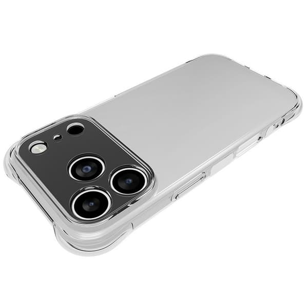 iPhone 17 Pro erittäin vahva TPU-suojakuori - läpinäkyvä