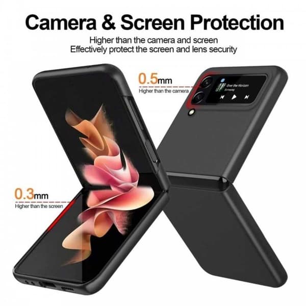 Slankt mat sort cover Samsung Galaxy Z Flip 4 Sort