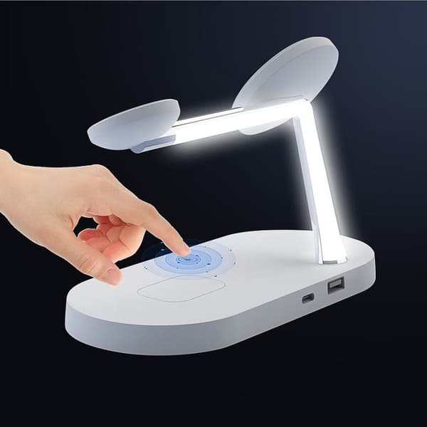 Tech-Protect 15W LED 3-i-1 Magnetisk MagSafe Oplader (Hvid)