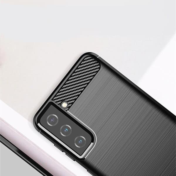 Samsung S21 Armor Carbon Stødsikkert TPU Cover - Flere farver Sort