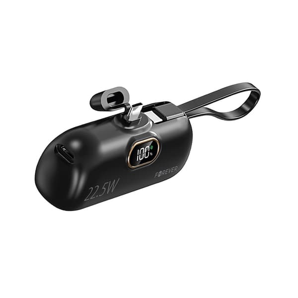 Forever Mini Power Bank MTB-100 22.5W 5000mAh USB-C Sort