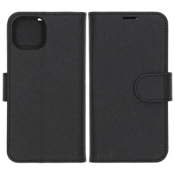 iPhone 15 Pungcover med Stand - Sort Sort