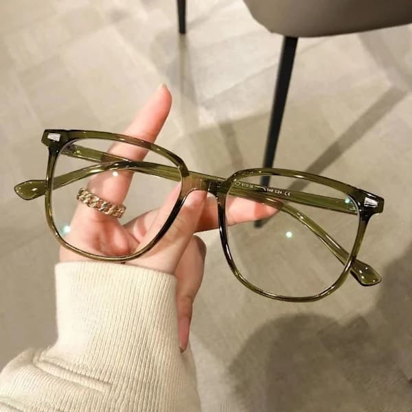 Anti-blåt lys briller Flade spejlbriller SORT sort