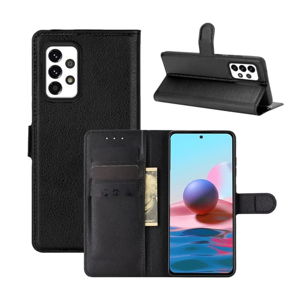Samsung Galaxy A52s Pungcover (med Stand) - Sort