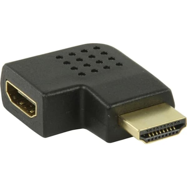 Kulmikas HDMI-adapteri, musta