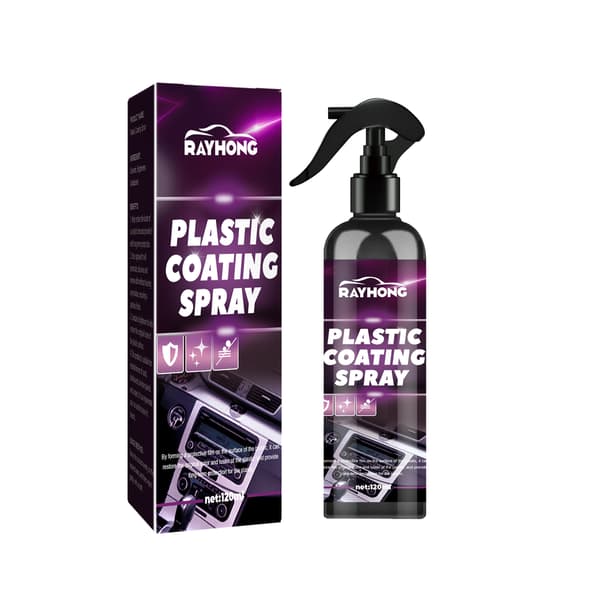 Bilplast sprayrens for bilinteriørseter og dashbord, flekkfjerning, vedlikehold og renovering.