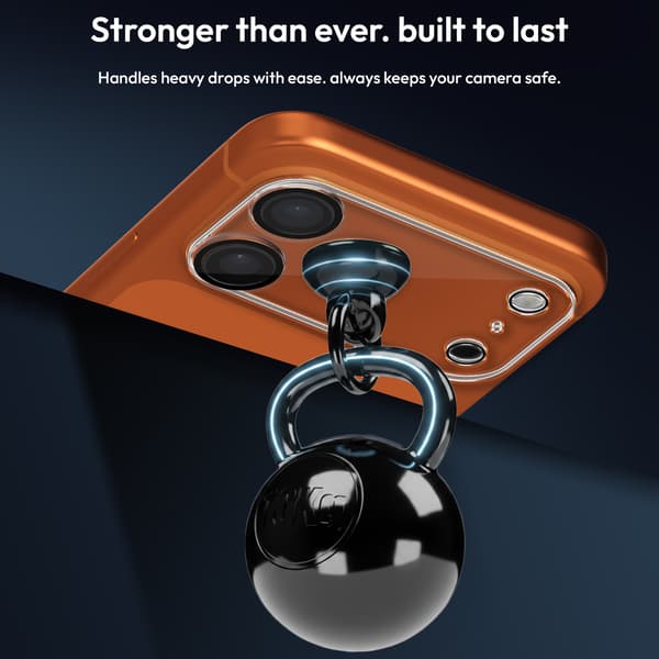 1-pack iPhone 17 Pro Max Kameralinsskydd - 9H Härdat Glas - Ultrahög Kvalitet 3D