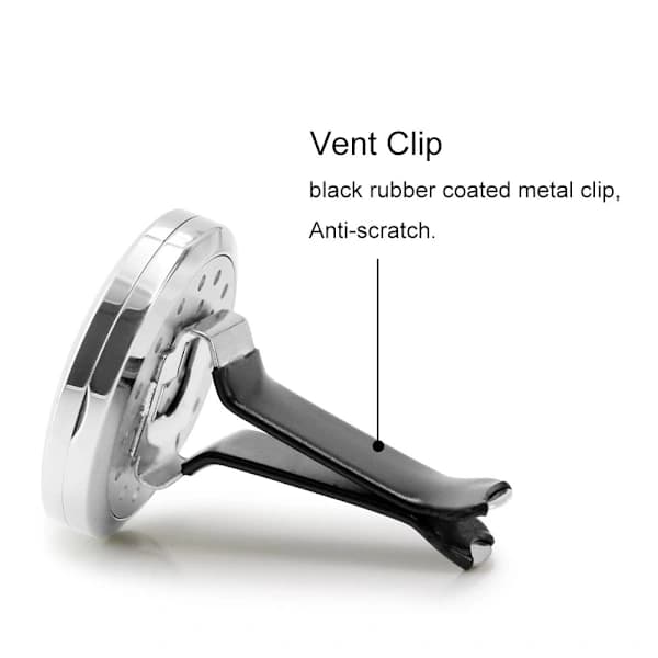 2 stk 30 mm bildiffuserventilklips, aromaterapi eterisk oljediffuser med magnetisk lukking, vaskbare puter for eterisk olje