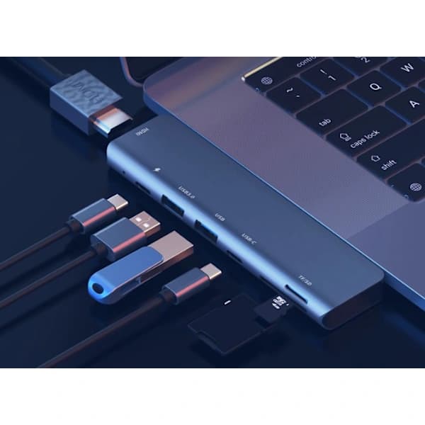 Macbook Pro/Air, 7-i-1 Mac-adapter kompatibel med MacBook Pro 2