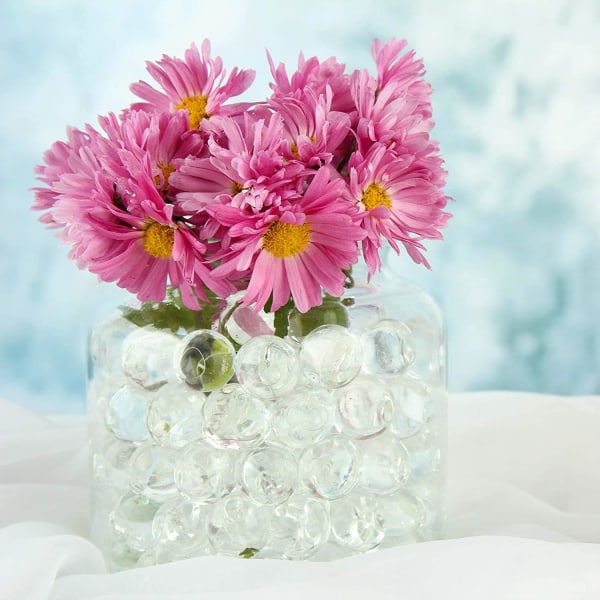 10000 st gelbollar, vattenpärlor för vaser, vattenpärlor kit för att dekorera hem växter, hantverk och vasfyllmedel （Transparent färg）