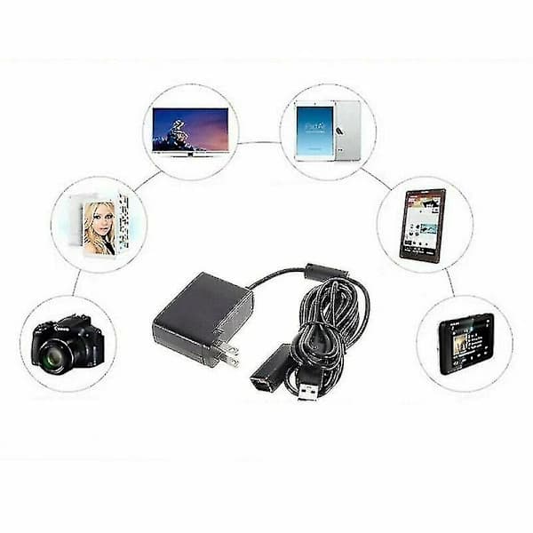 Velegnet til Xbox 360 og Xbox360 Kinect-sensorkabel USB AC-adapter strømforsyning (Db) stik