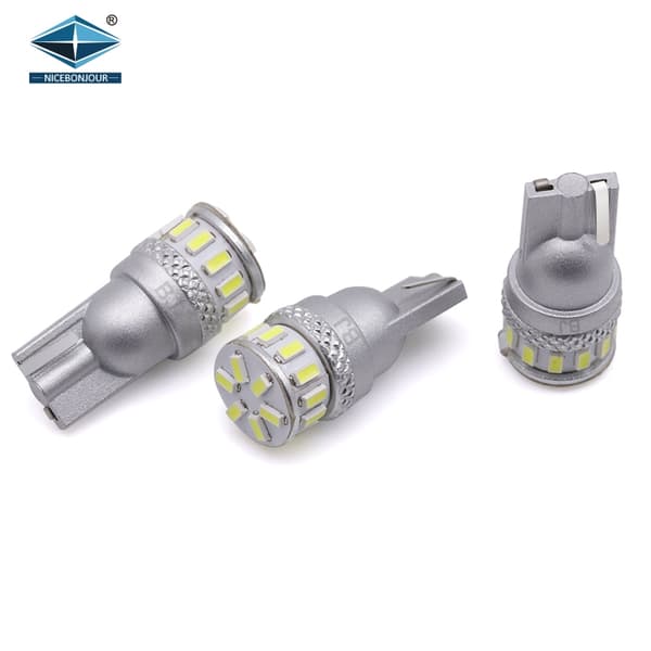 T10 w5w Canbus Punainen 4 kpl LED-polttimot 12V / 24V Punainen