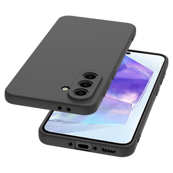 Samsung A56 5G Mat Sort Ultratyndt TPU Cover - Sort Sort