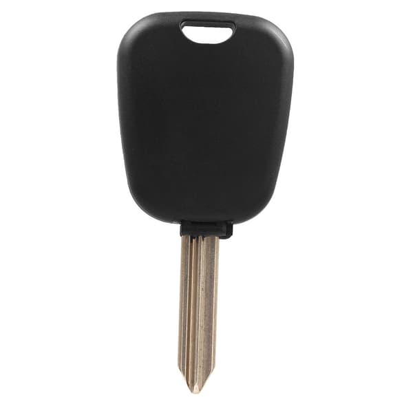 Sort dobbeltknaps bilnøglehus til Citroën, ubeskåret nøgleemne, one size fits all.