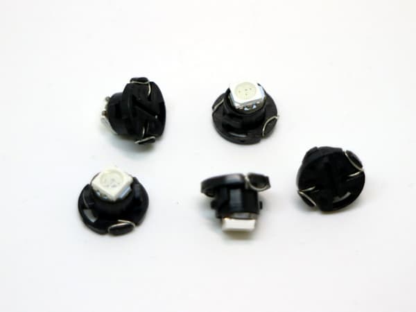 T4.7 T5 Neo Wedge 5-pack med grön LED-chip instrumentbelysning Grön 5-pack