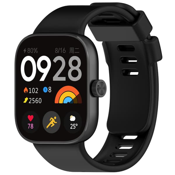 Sort silikone urrem til Redmi Watch 4