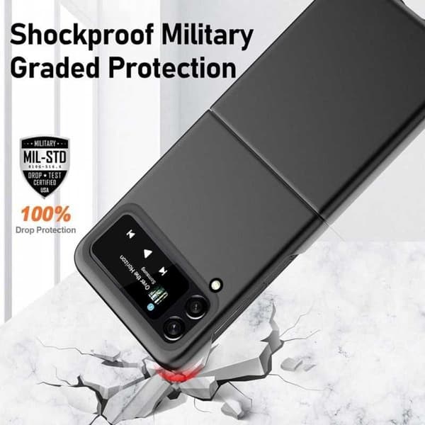 Slankt mat sort cover Samsung Galaxy Z Flip 4 Sort