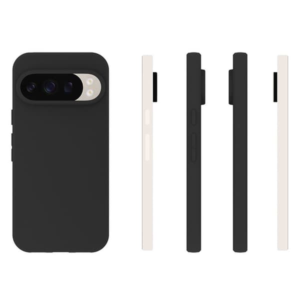 Google Pixel 10 Pro mattamusta erittäin ohut TPU-suojakotelo - musta