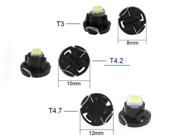 T4.7 T5 Neo Wedge 5-pack med grön LED-chip instrumentbelysning Grön 5-pack