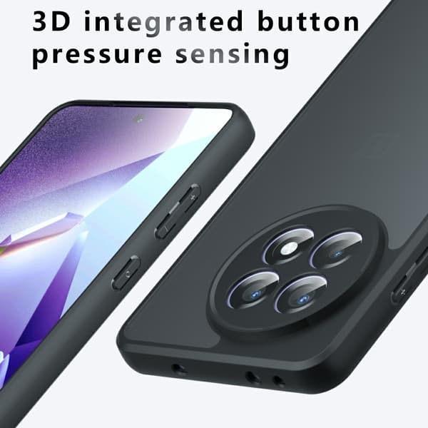 TPU-telefondeksel bakdeksel til OnePlus 13R - Svart