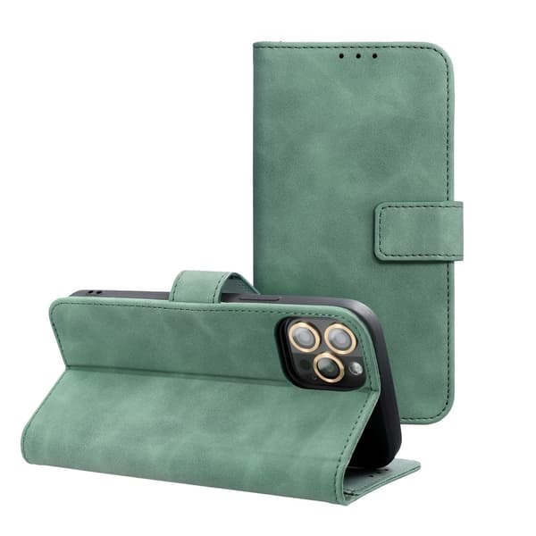Kabura Tender iPhone 15 Pung Etui - Grøn