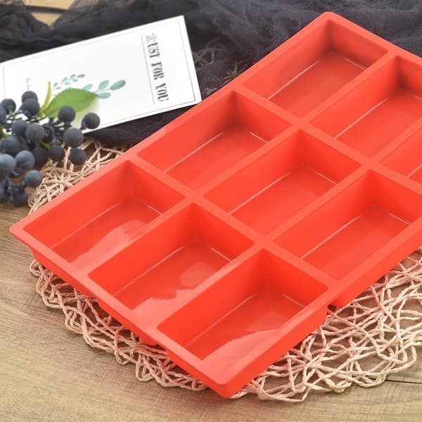 2 stk. silikone mini brødforme, non-stick mini brødform, 9 hulrum silikone bageform til mini brød, kage, farsbrød, mini kage, sæbe