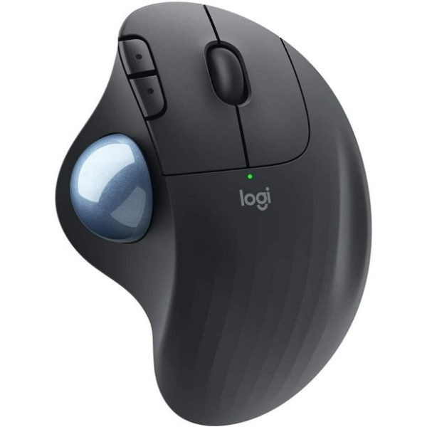 Ergo M575 trådlös trackballmus - enkel tumkontroll, precision och smidig spårning, ergonomisk komfortdesign, för Windows, PC och Mac med