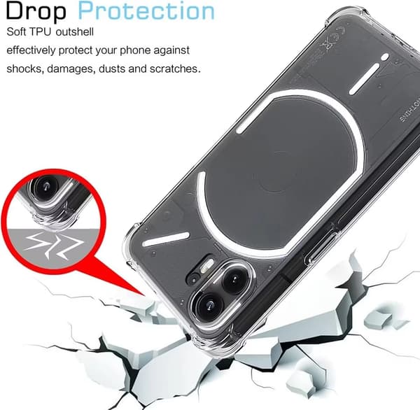 Nothing Phone 3a iskunkestävä suojakuori