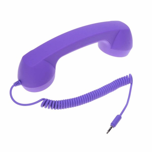 Retro Telefonlur Högtalare Handset Mikrofon Headset för Smartphones och Mobiltelefoner Tablet PC, Retro Trådbunden Telefonlur